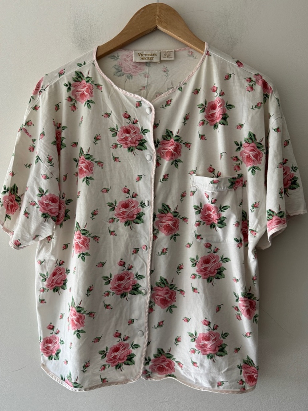 Victoria's Secret Vintage 90s Gold Label Night Gown Shirt Floral‎
